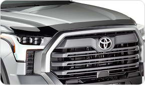 Hood protector installed on toyota truck