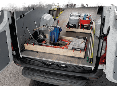 Items packled in a truckbed using CargoTech Pro.