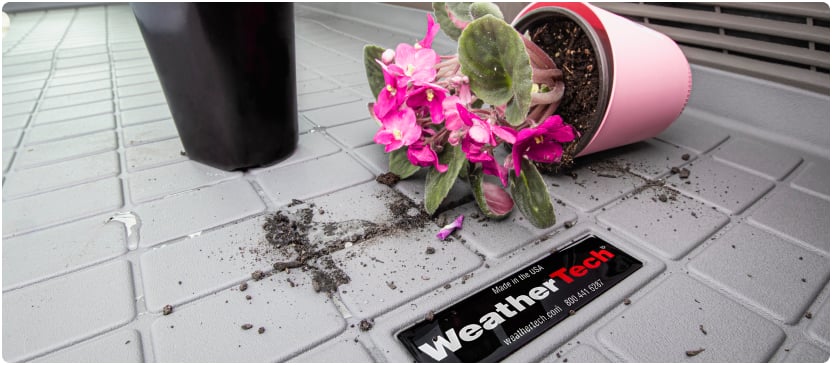 WeatherTech Cargo Liner With Dirt and Debris From Plants