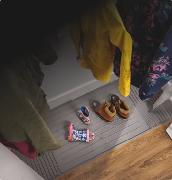 WeatherTech ClosetMat installed inside a closet.