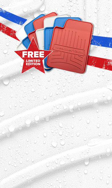 red white and blue weathertech floorliner drink coasters