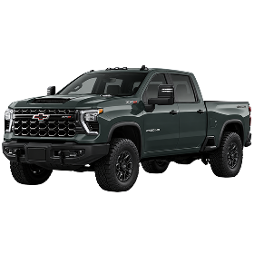image of very dark teal chevy silverado 2500 angled toward the left