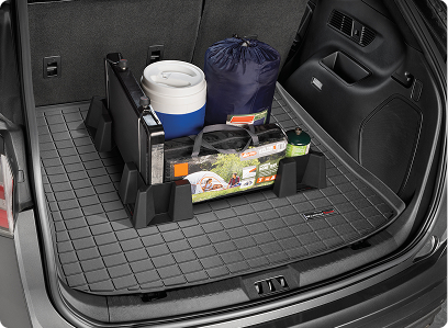 cargotech installed in trunk carrying camping gear