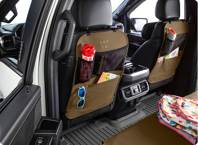 seat back protector installed in vehicle